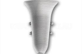 Угол внутренний для плинтуса Идеал Классик-55, К-П55-В (пластиковый с кабель-каналом) 187 Алюминий темный, 55мм